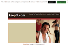 Tablet Screenshot of keepfit.com